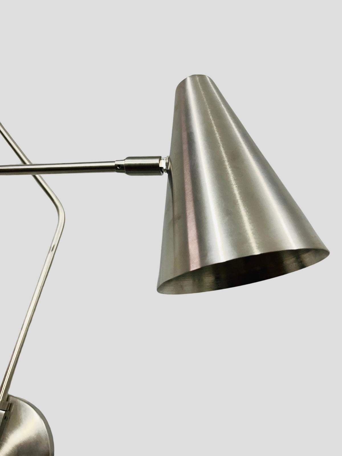 Mid Century Italian Brass Swing Arm Wall Sconce
