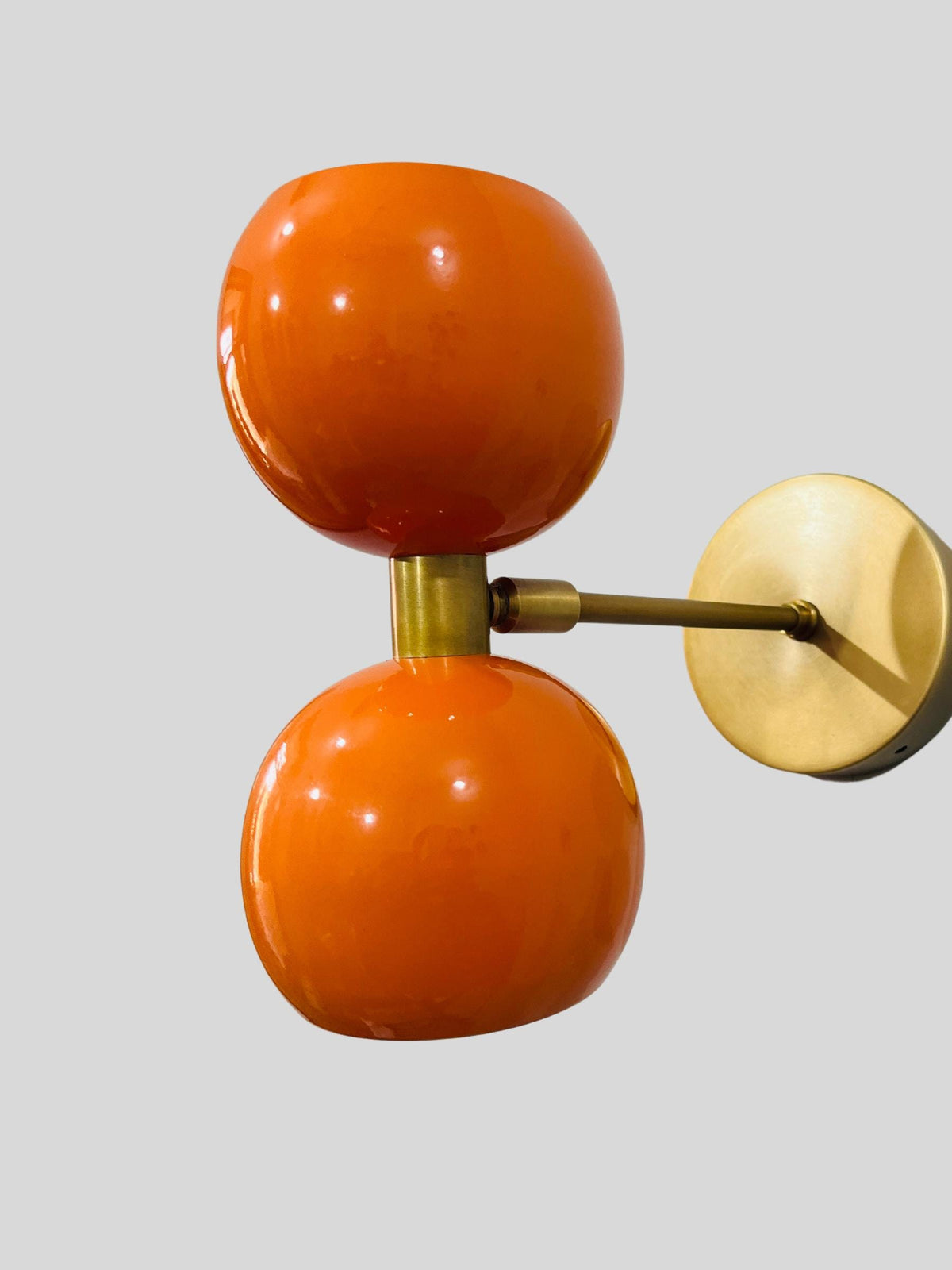 Mid Century Italian Brass Diabolo Wall Sconce - Sputnik Light
