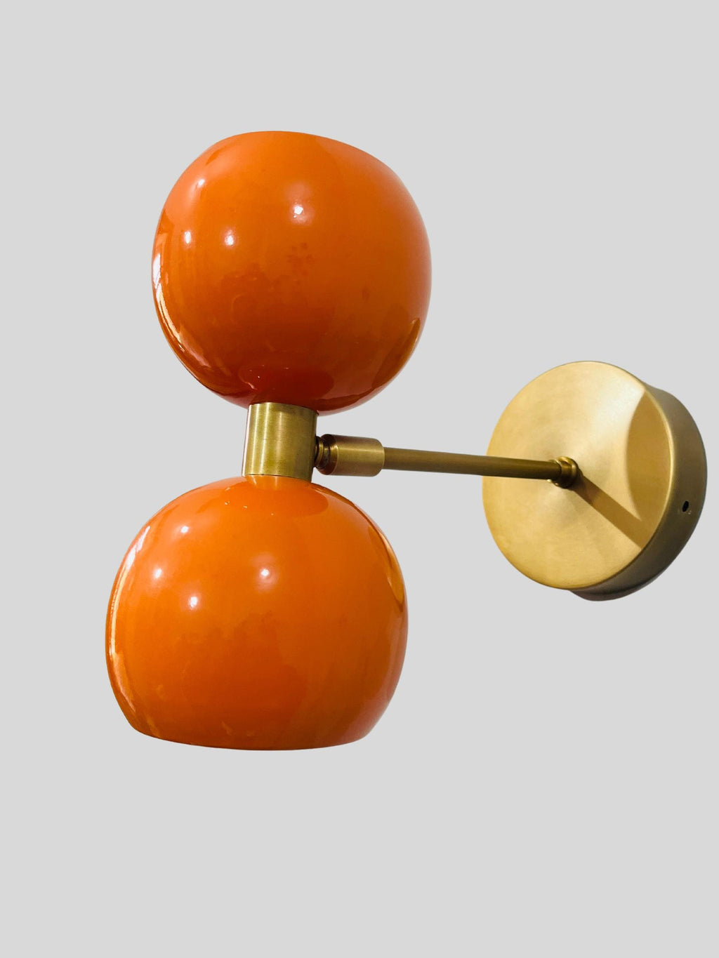 Mid Century Italian Brass Diabolo Wall Sconce - Sputnik Light