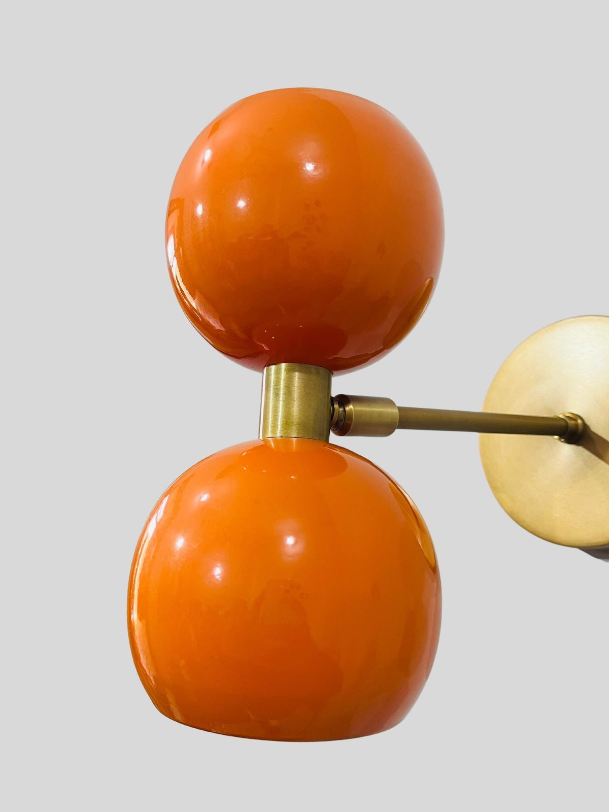 Mid Century Italian Brass Diabolo Wall Sconce - Sputnik Light