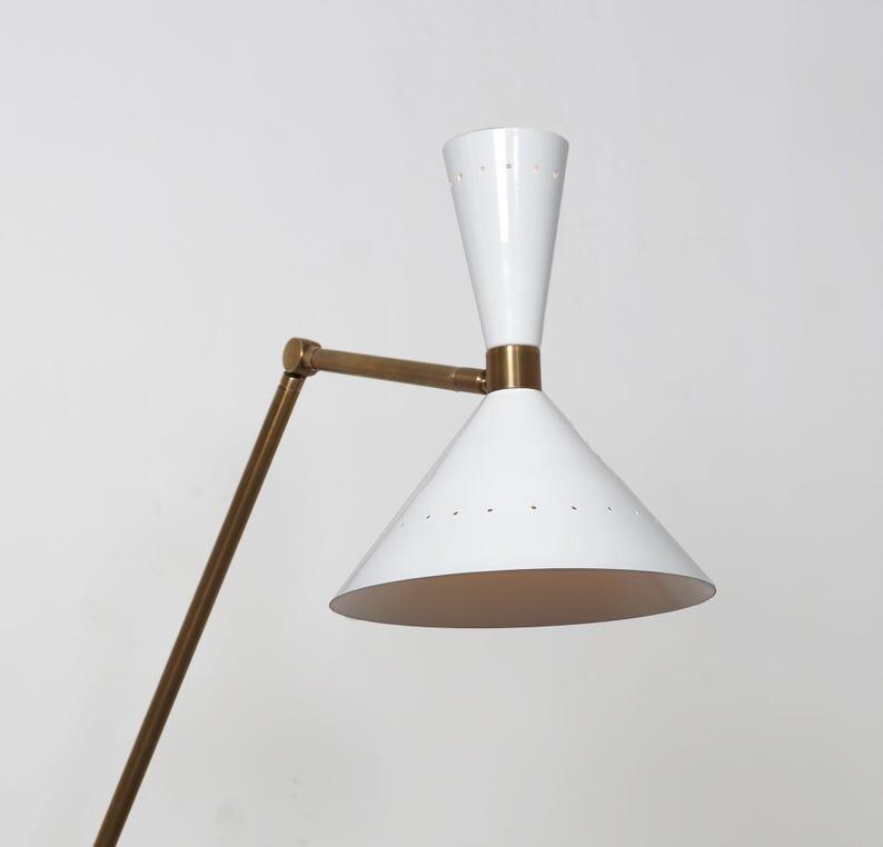 Mid Century Italian Style Brass Articulated Wall Sconce