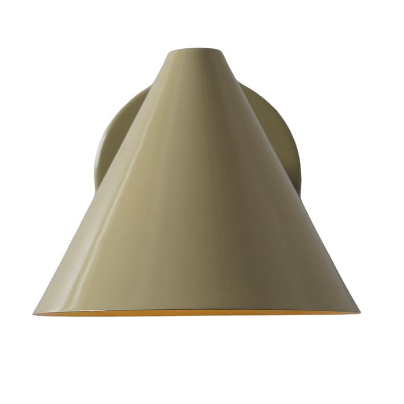 Mid Century Modern Brass Wall Sconce - Stilnovo Style Cone Light