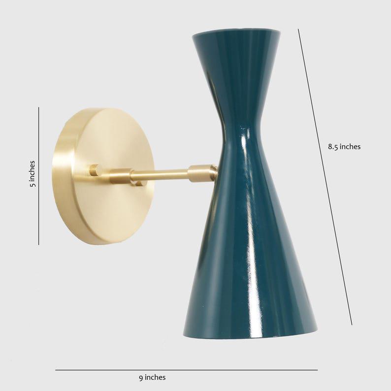 Mid Century Stilnovo Style Brass Pivot Wall Sconce