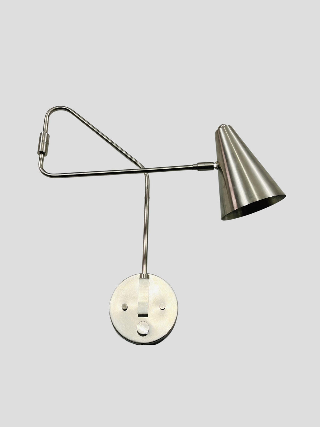 Mid Century Italian Brass Swing Arm Wall Sconce