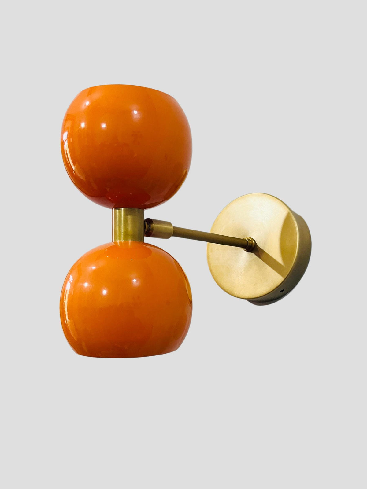 Mid Century Italian Brass Diabolo Wall Sconce - Sputnik Light