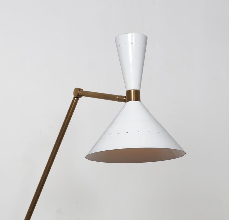 Mid Century Italian Style Brass Articulated Wall Sconce