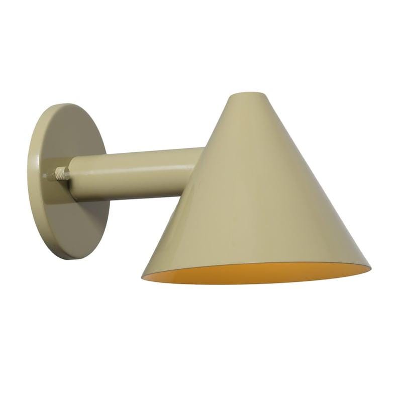 Mid Century Modern Brass Wall Sconce - Stilnovo Style Cone Light