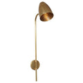 Mid Century Brass Wall Sconce - Stilnovo Style Pivot Lamp