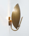 Curved Shade Brass Wall Sconce - Bedside Light Fixture