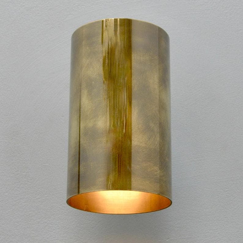 Stilnovo Style Raw Brass Wall Sconce, Bedside Light
