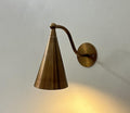 Raw Brass Wall Light: Mid-Century Modern Lamp