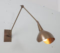 Mid Century Style Articulated Brass Wall Sconce
