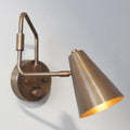Mid Century Articulated Brass Wall Sconce, Style Light Fixture
