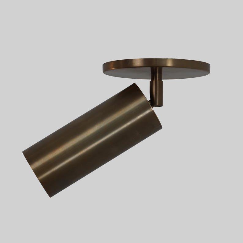 Mid Century Brass Wall Sconce - Black & Brass Finish