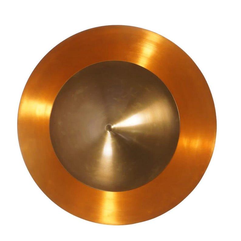 Mid Century Brass Flush Mount Ceiling Light, Sputnik Style