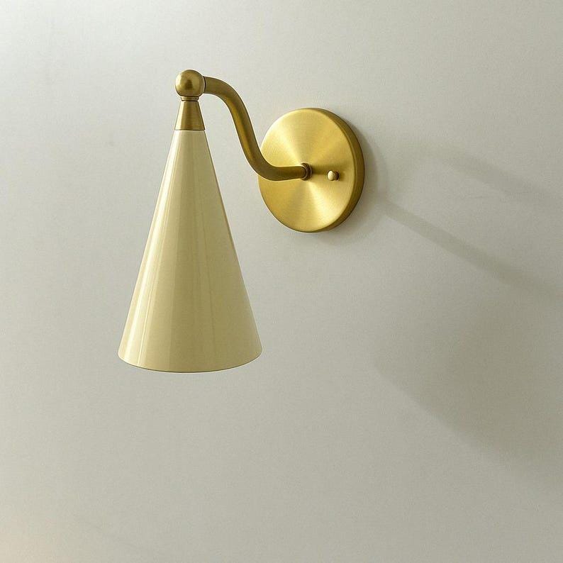 Mid Century Brass Sconce - Articulated Wall Lamp, Vanity Light