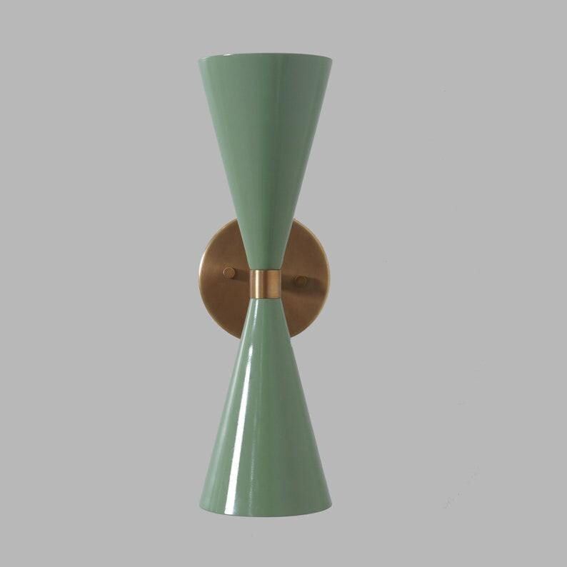 Mid Century Sputnik Wall Sconce, Articulated Brass Vanity Light