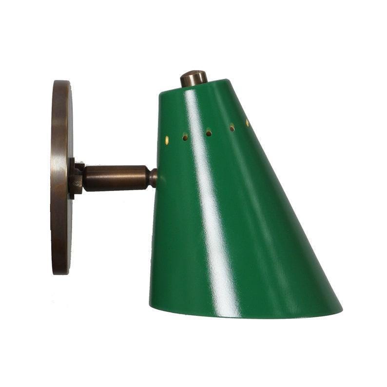 Mid Century Brass Wall Sconce, Articulated Bedroom Vanity Light