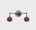 Mid Century Double Eyeball Wall Sconce, Beside Light, Vanity Lamp