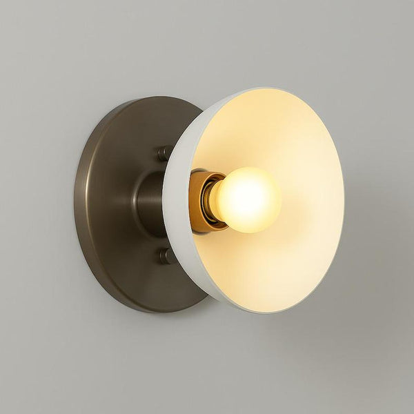 Brass Half Dome Wall Lamp – Mid-Century Modern Lighting
