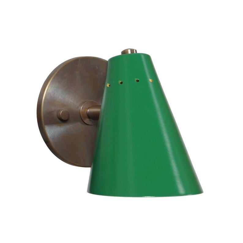 Mid Century Brass Wall Sconce, Articulated Bedroom Vanity Light