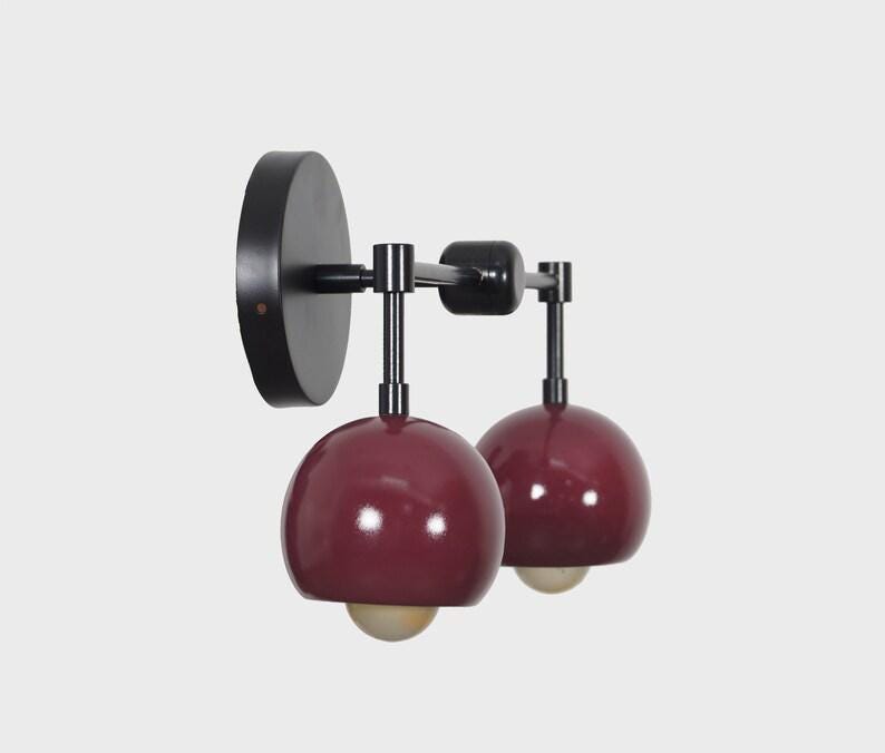 Mid Century Double Eyeball Wall Sconce, Beside Light, Vanity Lamp