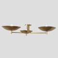 Mount Fixture Modern Raw Brass Sputnik chandelier light 3 Mid Century Moder Sputnik Flush