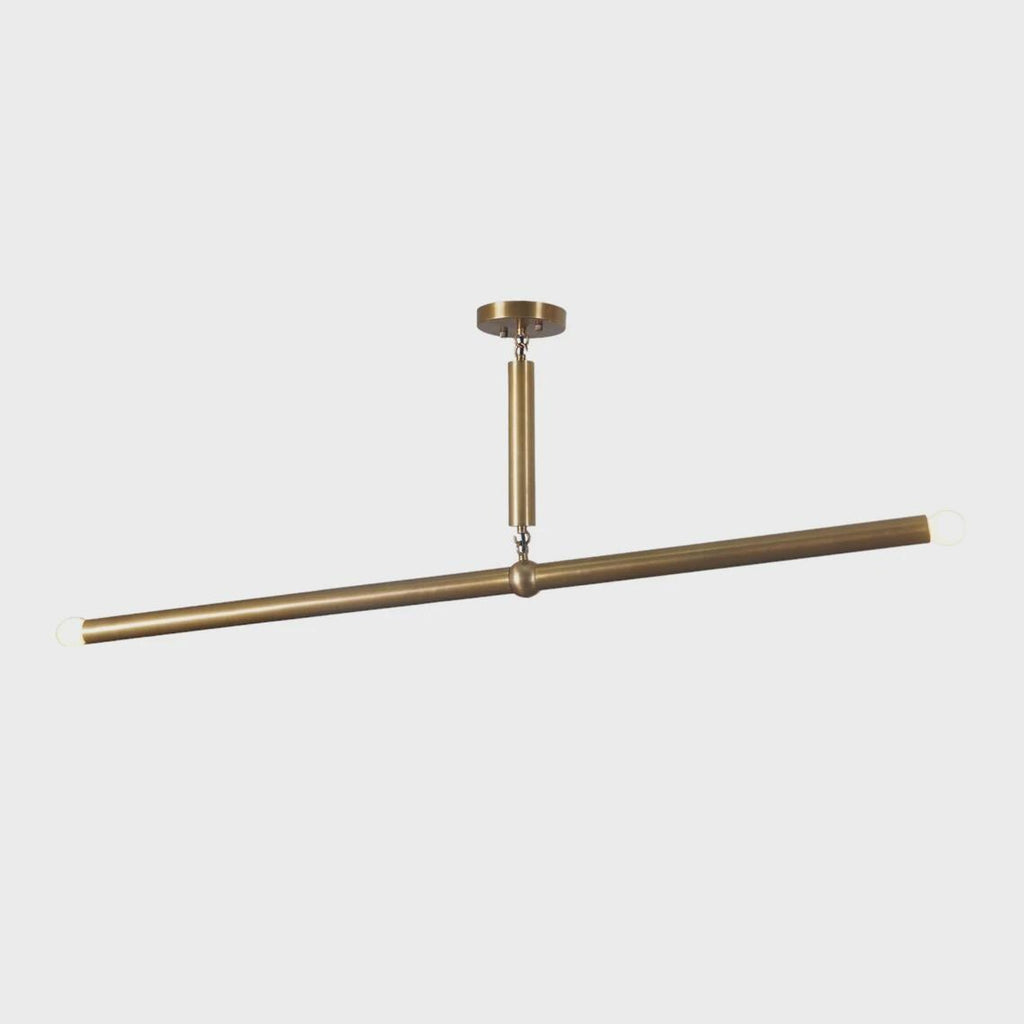 Mid Century Sputnik Two Arm Light Linear Chandelier Modern  Chandelier Ceiling Fixture
