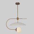 Single Globe Pendant Chandelier Light Fixture Brass Sputnik Ceiling Pendant