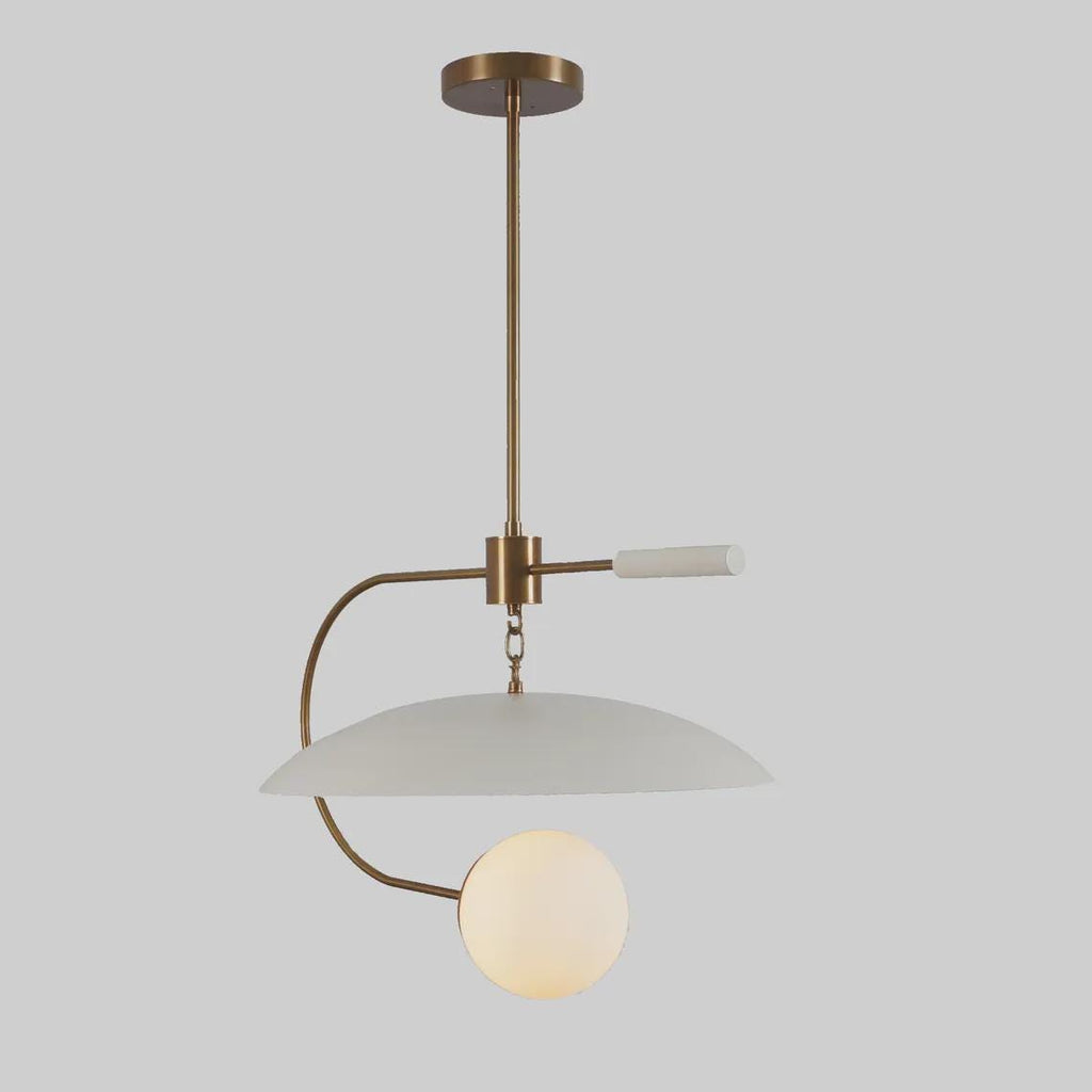 Single Globe Pendant Chandelier Light Fixture Brass Sputnik Ceiling Pendant
