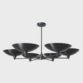 Brass Disk Chandelier: Mid Century Modern Sputnik Light