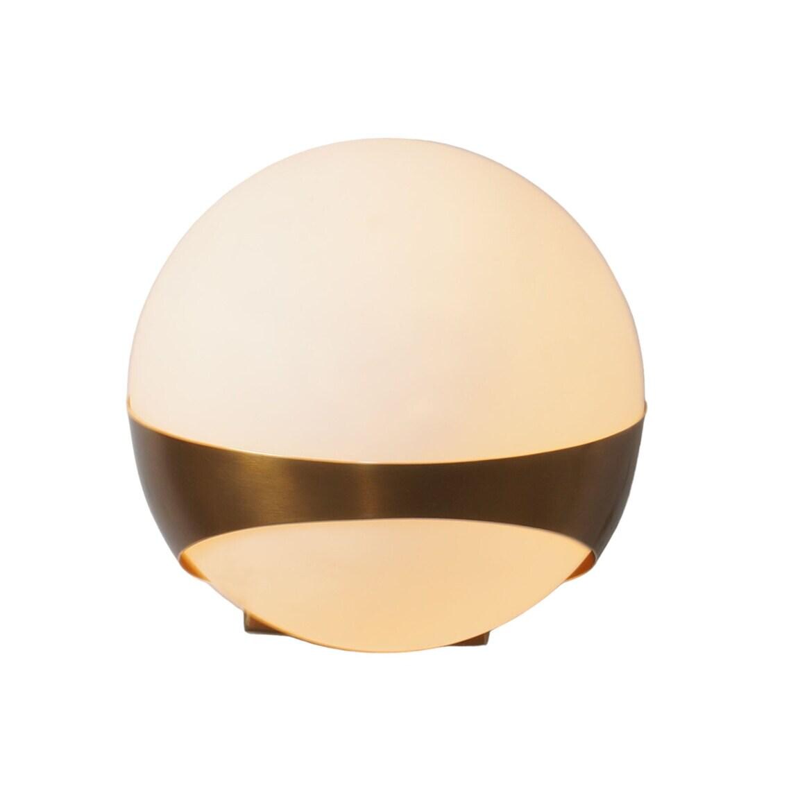 Single Globe Sputnik Brass Wall Sconce Raw Mount Lamp Fixture