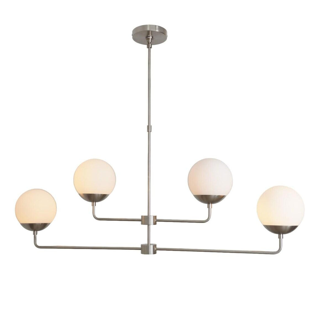 Four Light Glass Globe Light Shade Sputnik Starburst Ceiling Pendant Chandelier Fixture