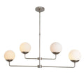 Four Light Glass Globe Light Shade Sputnik Starburst Ceiling Pendant Chandelier Fixture