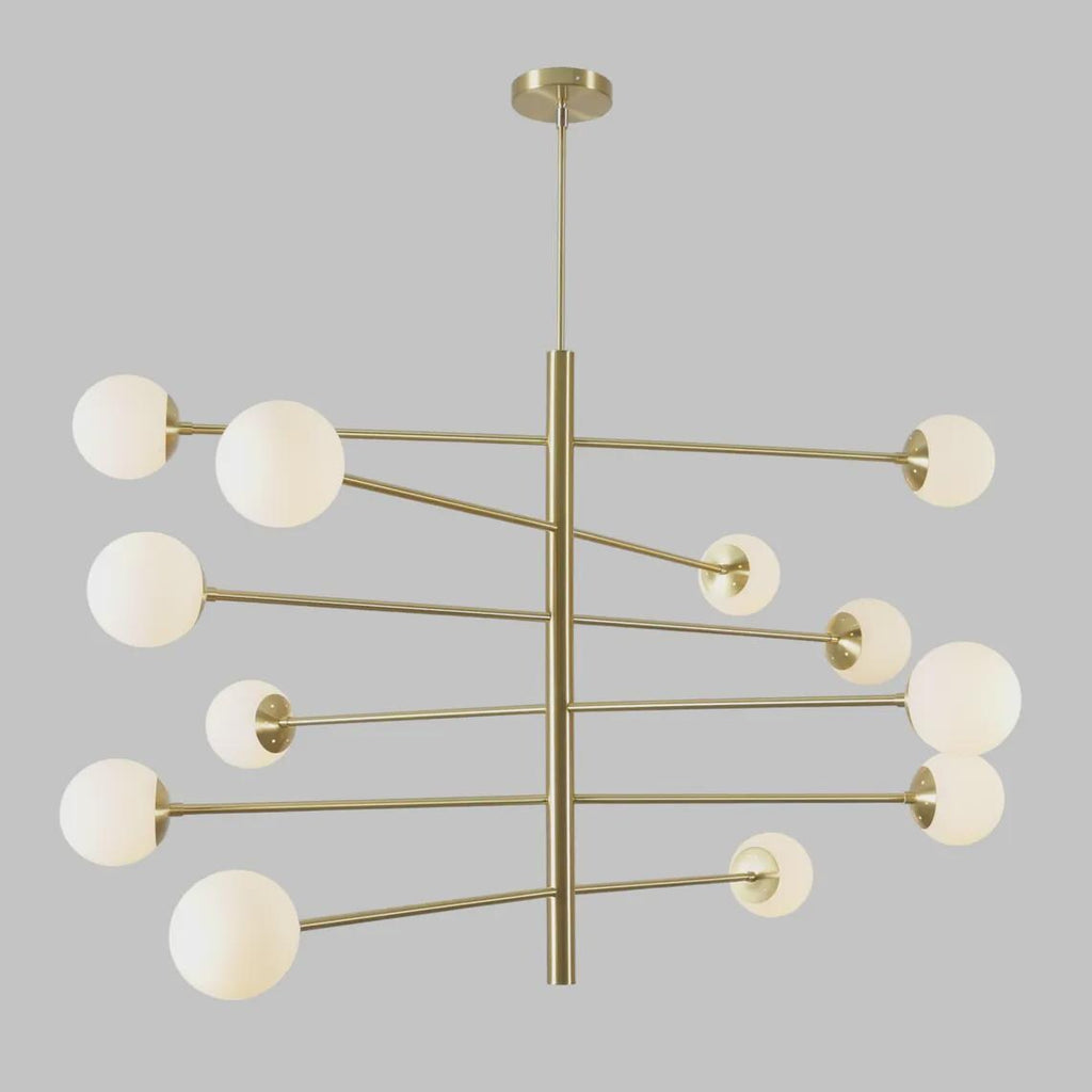 12 Glass Globe Light Shade Sputnik Starburst Ceiling Pendant Chandelier Light Fixture