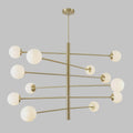 12 Glass Globe Light Shade Sputnik Starburst Ceiling Pendant Chandelier Light Fixture