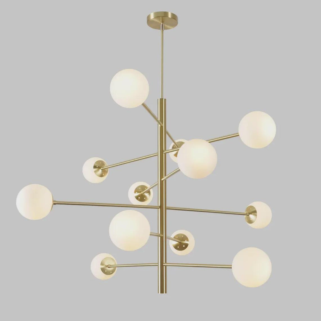 12 Glass Globe Light Shade Sputnik Starburst Ceiling Pendant Chandelier Light Fixture