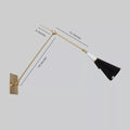 Mid Century Italian Brass Articulating Wall Lamp Sconce