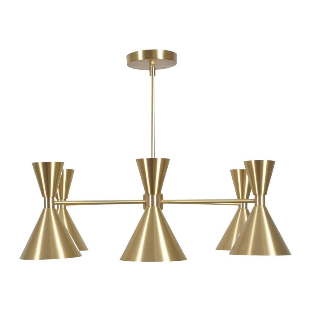 Mid Century Sputnik Chandelier Modern 6 Lights Chandelier Ceiling Light Fixture