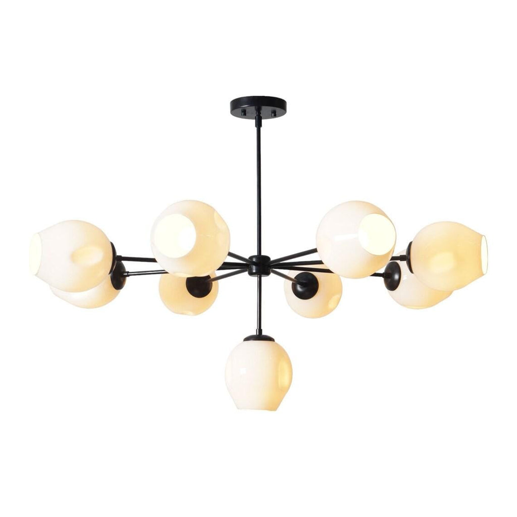Mid Century Sputnik Dimple Globe Chandelier Modern Chandelier Ceiling Light Fixture