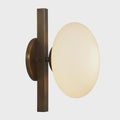 Single Globe Sputnik Brass Wall Sconce Patina  Wall Mount Lamp Fixture