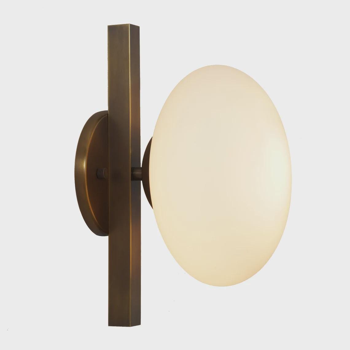 Single Globe Sputnik Brass Wall Sconce Patina  Wall Mount Lamp Fixture
