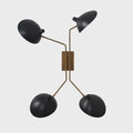 Italian Style Four Light Sputnik Pivot Articulated Arm Brass Bedside Wall Lamp Sconce Fixture
