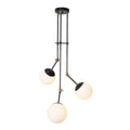 Three Sputnik Chandelier Pendant Light Fixture Matte Black Globe Pendant