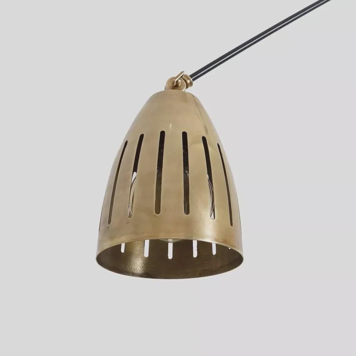 Brass Sputnik Pendant Light, Modern Counterweight Chandelier