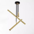 Sputnik Chandelier Mid Century 6 Lights Modern  Light Fixture Brushed Brass Finish Bedroom  Fixture