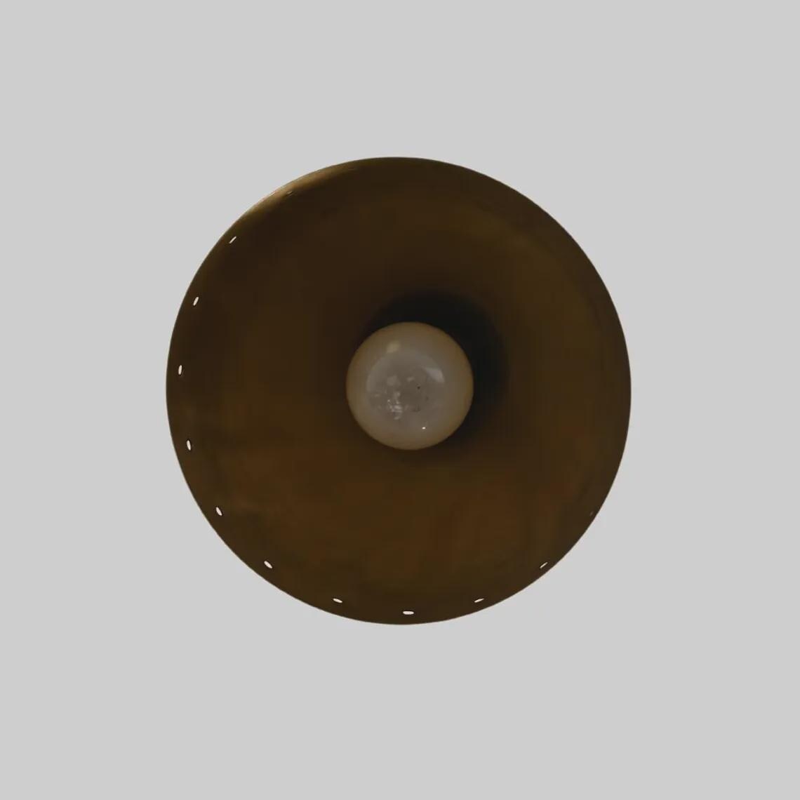 Mid Century Modern Brass Flush Mount Ceiling Light – Hallway Sconce
