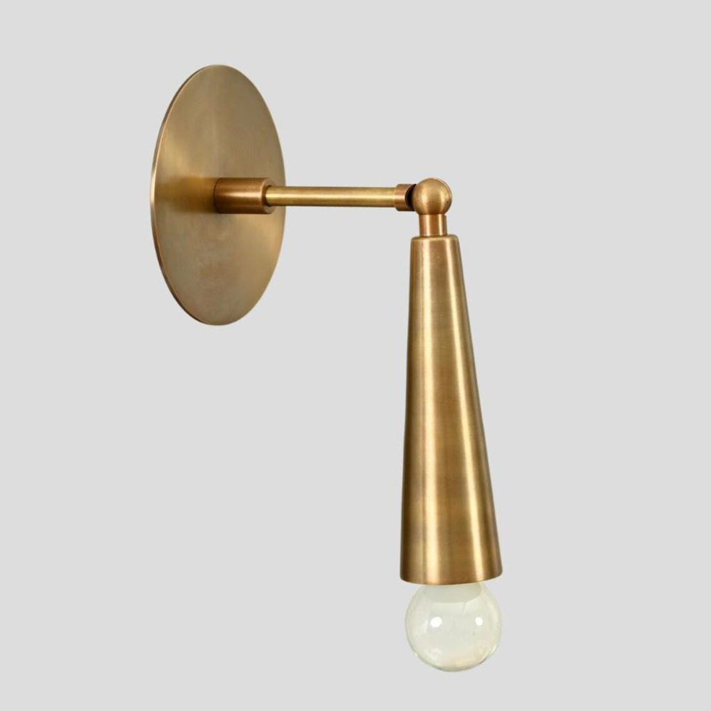 Brass Articulated Wall Sconce – Mid-Century Stilnovo Style Wall Light