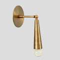 Brass Articulated Wall Sconce – Mid-Century Stilnovo Style Wall Light