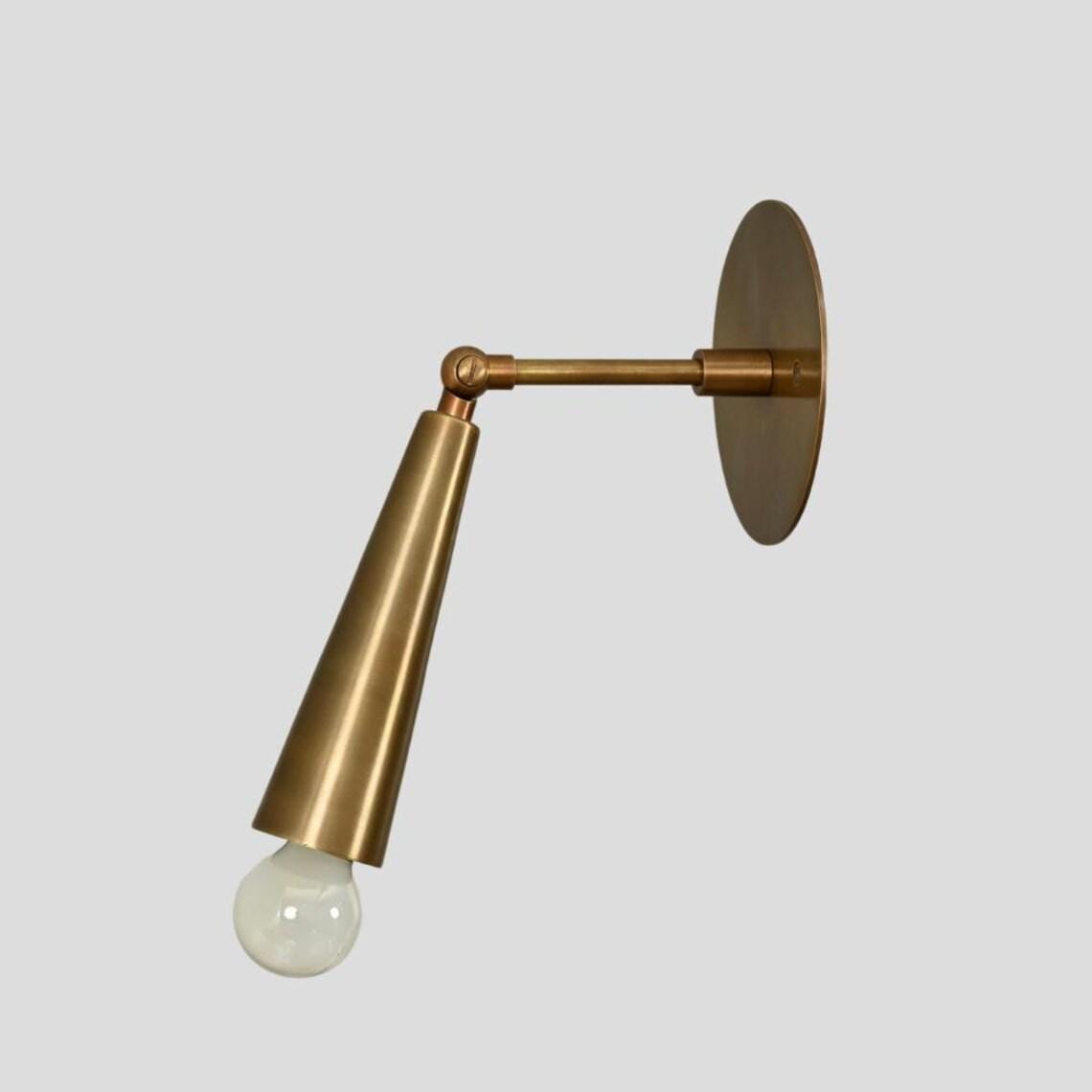 Brass Articulated Wall Sconce – Mid-Century Stilnovo Style Wall Light